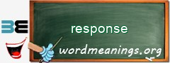 WordMeaning blackboard for response